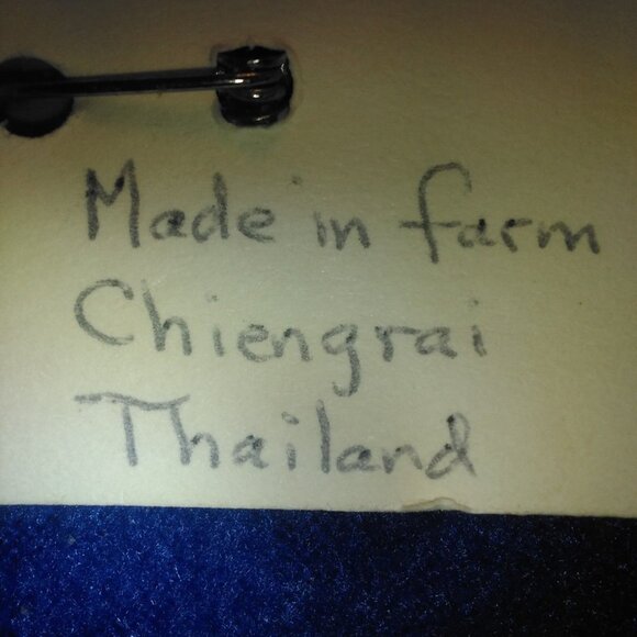 Darling Delicate Handmade In Farm Chiengrai Thailand Brown Butterfly Brooch Pin - Picture 5 of 16